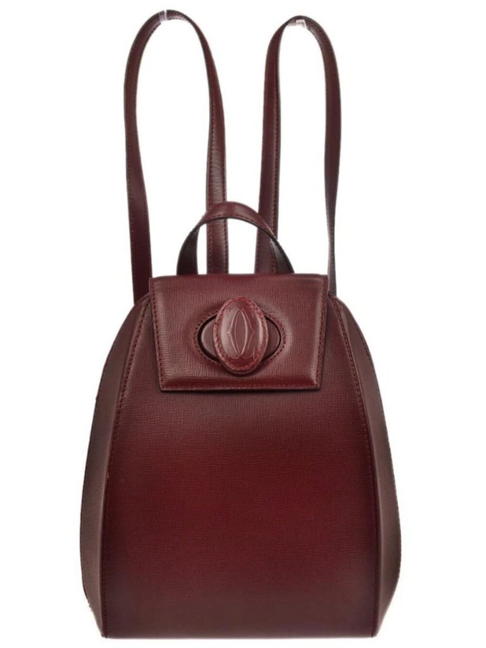 Cartier Bordeaux Leather Backpack EBDG 135913